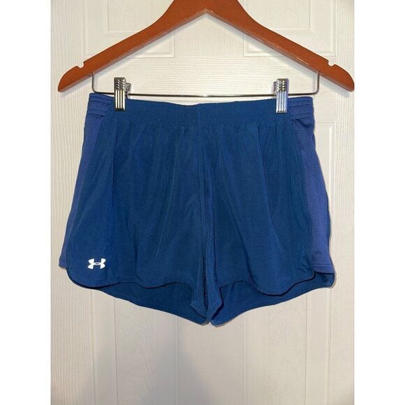 NWOT Under Armour Women's Blue Running Shorts Size Small - Picture 1 of 14